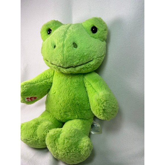 Build-A-Bear Workshop Spring Green Frog Plush Stuffed Animal 16 Inch Lime Green - Picture 3 of 8